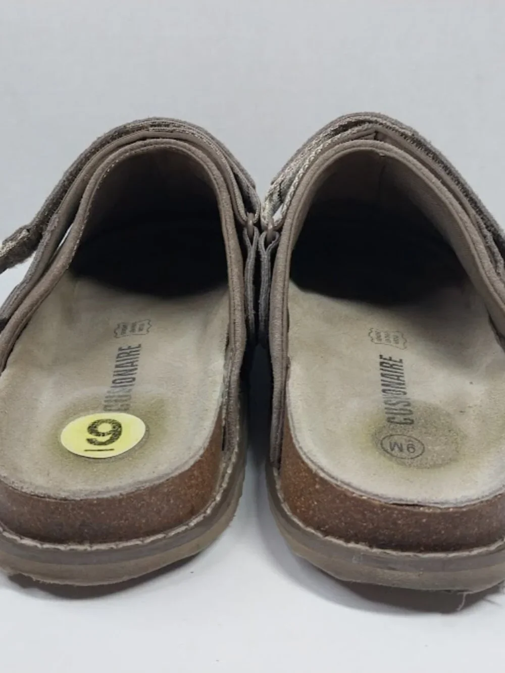 Cushionaire Womens Size 9 Boulder Genuine Suede Memory Foam Swivel Strap Clogs - Picture 6 of 13